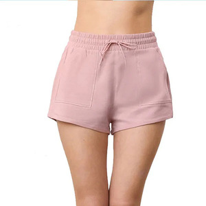 Shorts d'entraînement imprimés taille mi-haute pour femme, respirants, séchage rapide, 100 % coton, taille élastique, pour la course – Meilleures ventes - Product Image 1