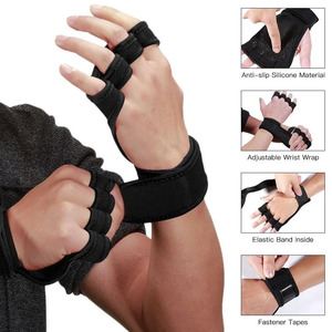 Custom Made Fitness Gym Gloves Fingerless Hook and Loop Workout Weight Lifting Training Gloves for Men Women - Product Image 4