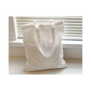 Toile efficace grande capacité solide noir brodé impression personnalisable GOTS fleur Portable une épaule Shopping Totes - Product Image 2