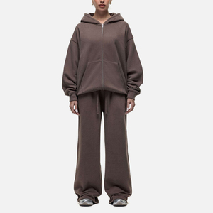 Sweat-shirt décontracté en molleton de coton, vente en gros, sweat-shirt à capuche personnalisé à épaules tombantes, hoodie tendance urbaine - Product Image 6