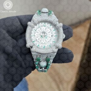 Charm Jewels Luxury Stainless Steel <b>Watch</b> 42mm Round Dial Quartz Movement Luminous Fashion Design Folding Clasp Unisex - Product Image 1