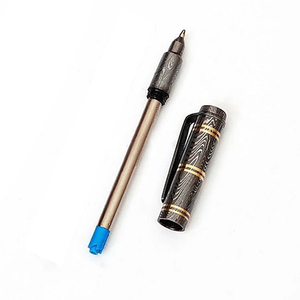 Bolígrafo de acero de Damasco con diseño de lujo para coleccionistas, ejecutivos y papelería. Bolígrafo personalizado de acero de Damasco. - Product Image 5