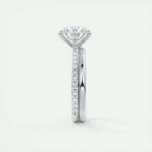 แหวนหมั้นเพชรทรงกลม 2.30 กะรัต เพชรเลี้ยงในห้องปฏิบัติการ ทรงหกเหลี่ยม ประดับเพชรแบบพาเว่ พร้อมเพชรเม็ดเดี่ยวสามสิบเอ็ดเม็ด - Product Image 5