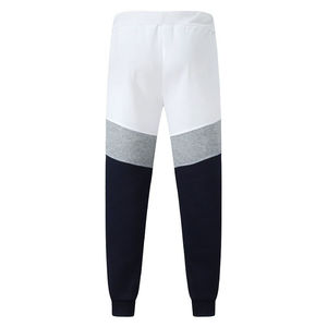 Men's Color Block Hoodie and <b>Jogger</b> Set <b>White</b> Grey Black Two Piece Tracksuit Casual Pullover Sweatshirt Matching Sweatpants - Product Image 4