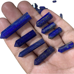 Lapis Lazuli คริสตัลรักษาธรรมชาติทรงดินสอสีฟ้าหลวมได้รับการรับรองจาก IGI - Product Image 1