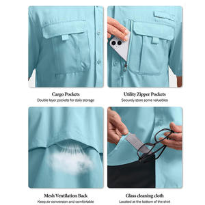 Camisas de Pesca para Hombre, de Algodón y Elastano, Corte Holgado, Producto de Alta Calidad, Precio Económico, al por Mayor - Product Image 5