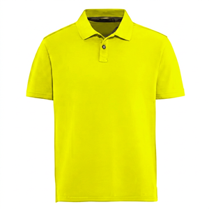 Polo à manches courtes pour homme, vert olive, décontracté, uni, tricoté, coupe classique - Product Image 2