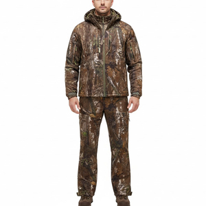 Ensemble veste et pantalon de chasse camouflage pour homme, imperméable, softshell, pour extérieur, manches longues, taille adulte - Product Image 1