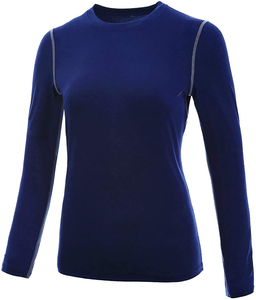 Women's Seamless Long Sleeve Sports <b>Top</b> Breathable Stretch Athletic Tee Slim Fit Gym Workout Shirt - Product Image 3