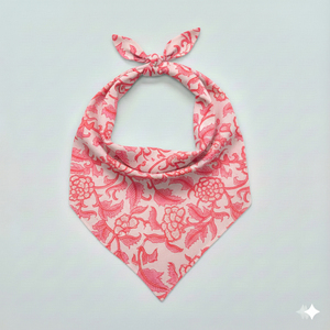 Bandana en coton imprimé à la main avec logo personnalisé, motif indien, foulard promotionnel pour femme, fournisseur en gros - Product Image 1