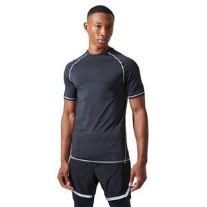 Camisetas de Gimnasio para Hombre de Manga Corta, de Alta Calidad, OEM, Personalizadas, Ajustadas, de Poliéster Elástico y Material Resistente - Product Image 1