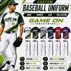 Tenues de sport personnalisées imprimées, anti-humidité, pour la vente en gros – Nouveaux uniformes de baseball professionnels haute performance - Product Image 1
