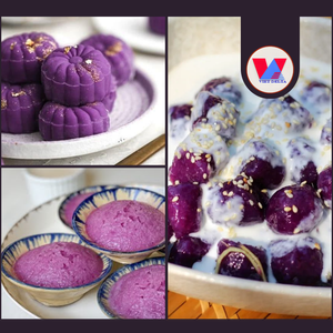 Polvo de Camote Morado Deshidratado de Alta Calidad a Base de Plantas, Raíz de Ñame Violeta Pulverizada para Saborizar Helados, Sostenible - Product Image 2