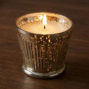 Portavelas de Cristal Plateado de Lujo para Velas de Té |   Acabado Mercury en Relieve, Tamaño Personalizado |   Elegantes Conjuntos de Decoración para el Hogar para Bodas y Fiestas - Product Image 5