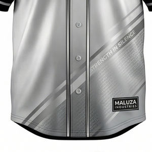 Maillot de baseball professionnel OEM, uniforme d'équipe imprimé par transfert thermique, chemise athlétique respirante à manches courtes, fournisseur de tailles plus grandes - Product Image 2