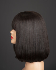 Closure Frontal <b>Bob</b> <b>Wig</b> 100% Virgin Remy Human Hair Extension Straight Transparent for Lace 180% Density - Product Image 3