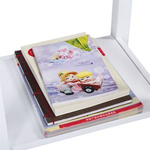 Mesa de Noche Blanca de Dos Niveles YS, Mesa Auxiliar Doble con Cajón - Product Image 6