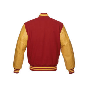 Nueva Chaqueta Varsity de Invierno para Hombre de Marca Privada con Cuello Alto, Bordado Personalizado, Cuero Genuino de Alta Calidad 2025 - Product Image 1