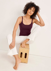 Organic Cotton Basic <b>Women</b> Tank <b>Top</b> Everyday Wear Sleeveless <b>Vest</b> High Neck Halter <b>Women</b> Tank <b>Top</b> Form-Fitting Stretch Ribbed - Product Image 5