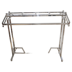 Expositor de Ropa Metálico Plegable de Lujo Bros Display, Moderno, Portátil, Resistente, para Venta Minorista, Soporte de Exhibición de Prendas Independiente y Fácil de Montar - Product Image 1