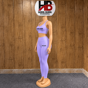 Women Two Piece <b>Racerback</b> Sports Yoga Set Matching <b>Bra</b> Full Length Leggings 2 Piece Fitted Activewear Seamless Top Yoga Set - Product Image 3