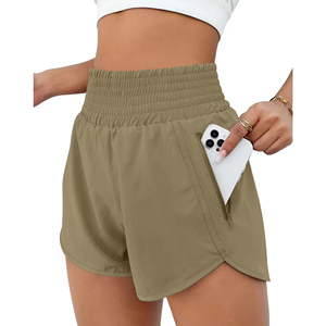 Shorts Deportivos Casuales para Mujer, con Estampado de Dibujos Animados, Cintura Alta Elástica, Bolsillos, Secado Rápido, para Entrenamiento - Product Image 2