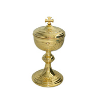 Brûleur d'encens royal design gravé Croix Chrétiens Noël et église Brûleur d'encens portable décoratif et support