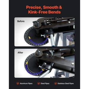 Cintreuse de tubes électrique 750W 6L Machine à cintrer les tuyaux et les tubes du cylindre hydraulique - Product Image 4