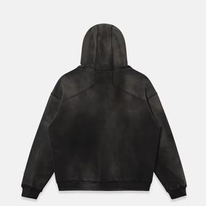 High Street Fashion Apparel Supplier <b>Sun</b> Fade Effect Thick GSM Blank Pullovers Cheap Price Oversized Hoodies & Jogger Sweatsuit - Product Image 2