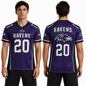 Camiseta de Fútbol Americano Sublimada para Mujer, Jóvenes y Adultos, Colores Personalizables, Costuras Resistentes y Flexibles, para Práctica y Venta al por Menor - Product Image 2