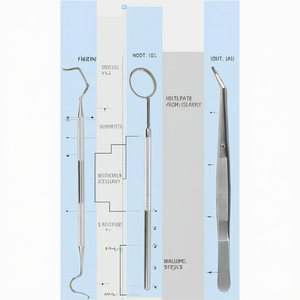 Kit d'examen dentaire de classe I : Miroir de blanchiment dentaire, détartreur, pinces, ensemble d'instruments de diagnostic de base, chirurgical - Product Image 5