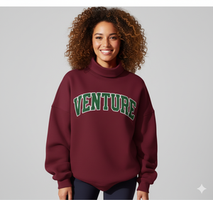 Sudadera de Invierno para Mujer, Cuello Alto, Poliéster/Algodón, Felpa Transpirable de Secado Rápido, Casual, con Logotipo Bordado en la Parte Delantera, Venta al Por Mayor - Product Image 4