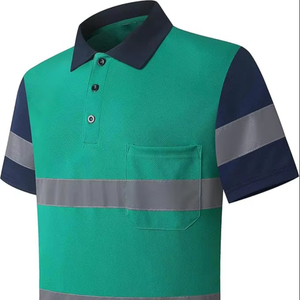 Camiseta Polo de Alta Visibilidad Reflectante y Económica para Hombre, Camiseta Polo de Seguridad de Manga Corta para Uso Casual - Product Image 1