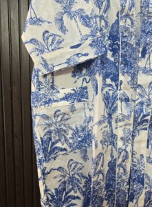 Robe Kimono en Coton pour Femme, Col en V, Cordon de Serrage, Peignoir Imprimé Animal, Robe de Chambre pour Spa, Mariage, Tenue du Matin - Product Image 3