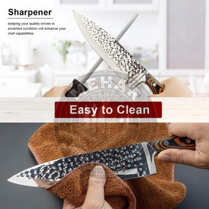 Latest Design Professional Damascus <b>Kitchen</b> <b>Knife</b> Set Top Selling Low Moq Damascus <b>Kitchen</b> <b>Knife</b> Set - Product Image 3