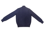 Suéter de Punto para Hombre, 100% Algodón, Cuello Redondo, Cierre de Cremallera, Manga Larga, Textura Suave, Ligero, para Otoño