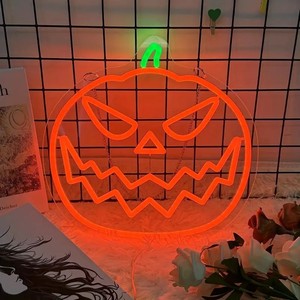 Luces LED de Neón Acrílicas Personalizadas para Halloween con Diseño de Calavera, Murciélago, Bruja y Calabaza para Letreros Luminosos LED Electrónicos - Product Image 6