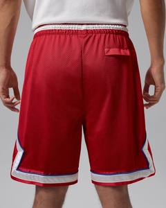 Shorts de basket-ball en maille rouge, shorts d'entraînement athlétiques, shorts de sport à taille élastique avec cordon de serrage, vêtements d'équipe de basket-ball - Product Image 6