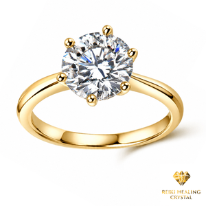 moissanite 3ct <b>Ring</b> Engagement G 925 Sterling Gold Certified Brilliant Cut 6 Prong Trendy Wedding Party Fine Jewelry wholesale - Product Image 3