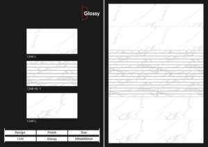 กระเบื้องบุผนังเซรามิกผิวมันเงาขนาด 12x24 นิ้ว (300x600 มม.) สไตล์โมเดิร์น สำหรับตกแต่งผนังห้องน้ำและห้องครัวอย่างสวยงาม - Product Image 5