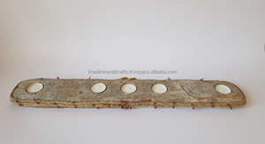 Support de lampe T en bois de manguier écologique avec finition polie lisse conçu pour la décoration durable de la maison et des fêtes - Product Image 2