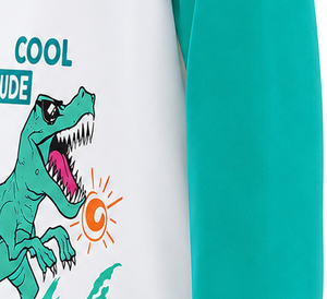 Kids <b>Boys</b> Anti-UV UPF50+ Swim Shirt Full Sleeve Rash Guard Quick Dry Soft Stretch Breathable Lightweight Beachwear Clothing - Product Image 6