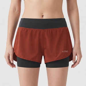 Shorts de sport 2-en-1 personnalisés pour femmes, légers, avec poches, pour la course, la gym et l'entraînement – Vente en gros - Product Image 1
