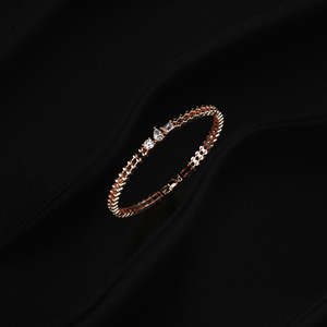 Bracelet en moissanite multi-formes de qualité supérieure, rond, poire, émeraude, 7 pouces, argent sterling 925, or 10k, 14k, 18k, platine - Product Image 3