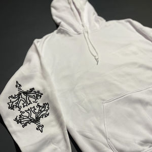 Sudadera con Capucha de Hip Hop Personalizada para Hombre, Estilo Urbano, Corte Regular, con Estampado de Diamantes de Imitación, 100% Algodón, 2 Piezas - Product Image 4