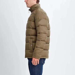 Chaqueta Bomber de Lona de Alta Calidad para Hombre, Resistente al Viento, de Secado Rápido, Transpirable, Acolchada, con Cuello Alto y Estampado Frontal, para Invierno, OEM - Product Image 3