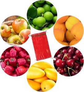 Bolsas de malla de plástico para frutas y verduras con cierre de cordón, 10x18.6 pulgadas, para almacenamiento de naranjas, cebollas y ajo en granjas - Product Image 4