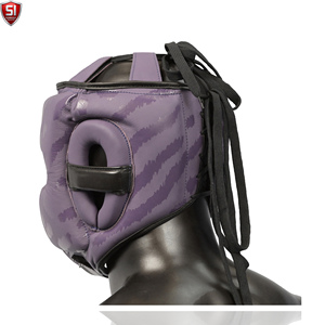 Casque de protection pour la tête en cuir de vachette de qualité supérieure pour MMA, casque de sparring, tissu à séchage rapide, équipement de protection pour la boxe - Product Image 5
