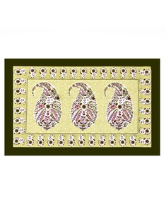 Juego de Sábanas de Algodón King Size Gulmohar Paisley con Estampado a Mano y Fundas de Almohada para Hogar y Hotel - Product Image 2