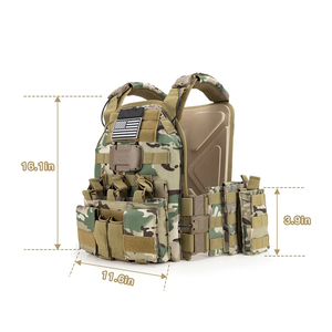 Tactical Plate Carrier Vest Adjustable MOLLE Vest for Outdoor Training Tactical Backpacks - Product Image 6